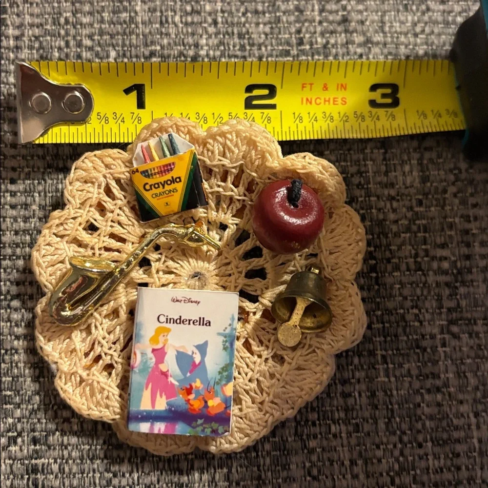 Whimsical Disney Cinderella Assemblage Brooch – Handmade Miniature Keepsake Pin